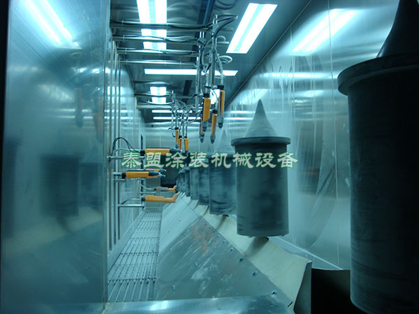 粉體噴房內景